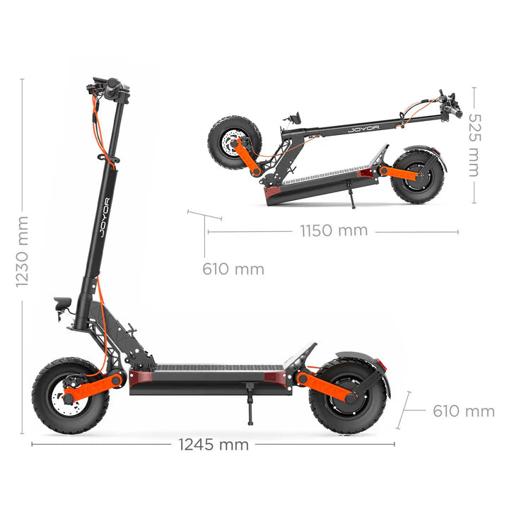 Joyor S5-Z Electric Scooter - 800W+ Maximum Power 45KM Range