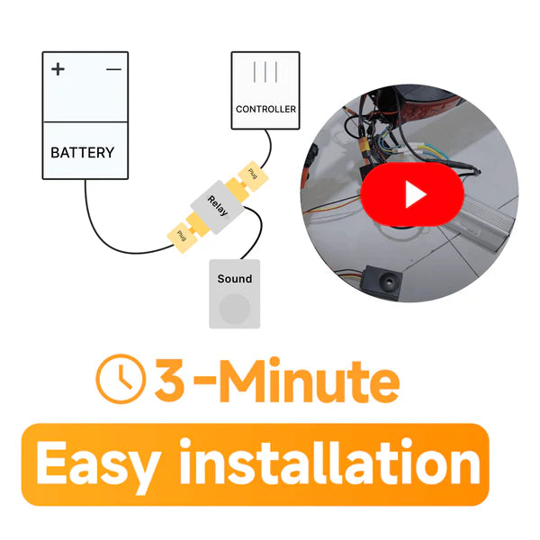 JOYOR Electric Scooter Hidden Security Alarm